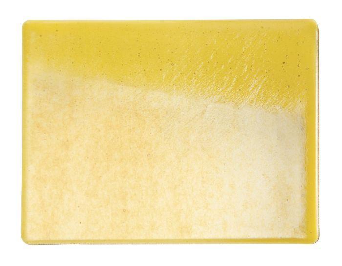 BULLSEYE 1137-38Fi ambrová žlutá transparentní , 51x90 cm=0,45 qm IRIZ !