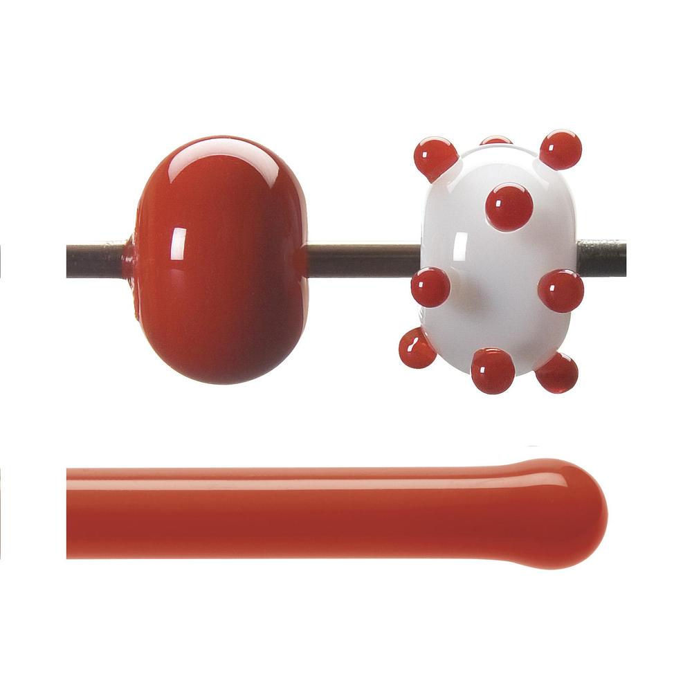 BULLSEYE tyčinky 6 mm 0024 F rajčatová červená opálová min.obj 10 ks