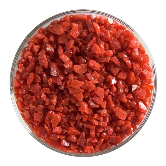 BULLSEYE 0124 F hrubá frita 2270 g červená opálová