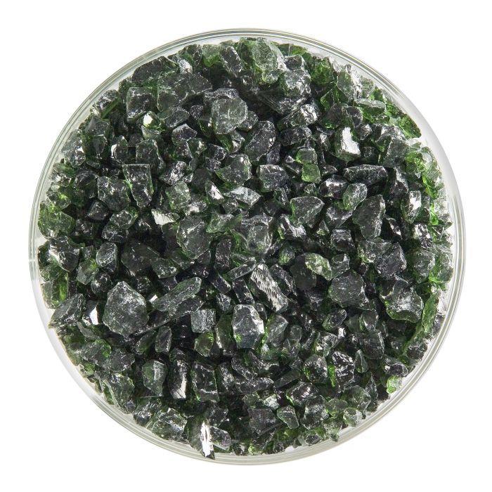 BULLSEYE 1141 F hrubá frita 2270 g olivová zelená transparentní