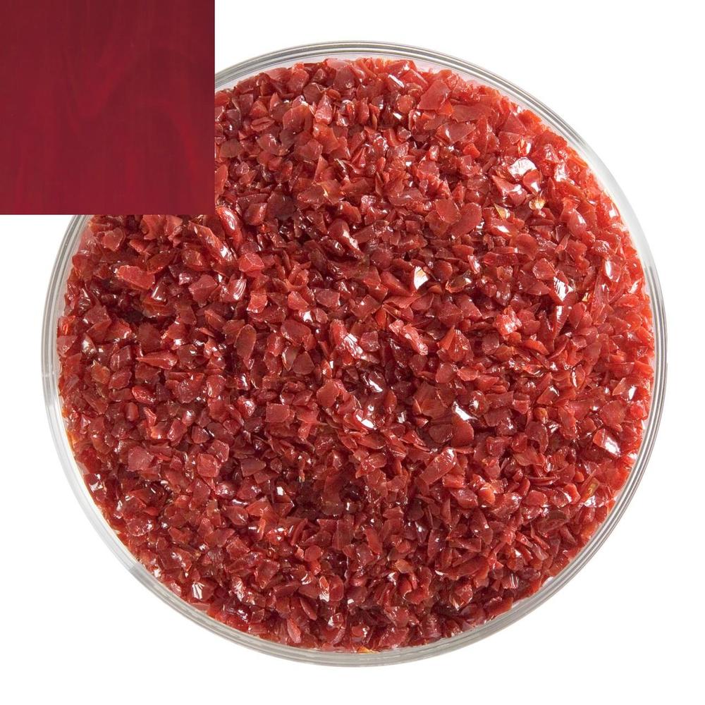 BULLSEYE 0224 F střední frita 455 g tmavá červená opálová