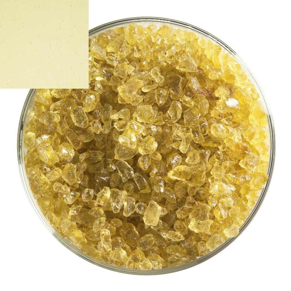 BULLSEYE 1437 F hrubá frita 455 g světlý amber transparentní