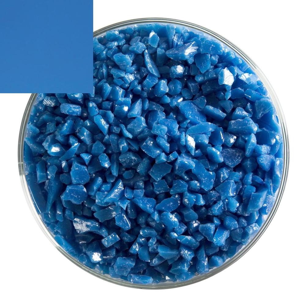 BULLSEYE 0164 F hrubá frita 455 g modrá opálová