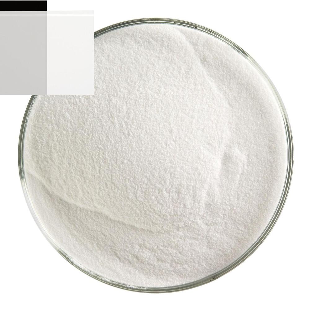 BULLSEYE 0243 F moučka 455 g průsvitná bílá opálová