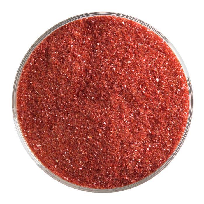 BULLSEYE 0224 F jemná frita 141 g tmavá červená opálová