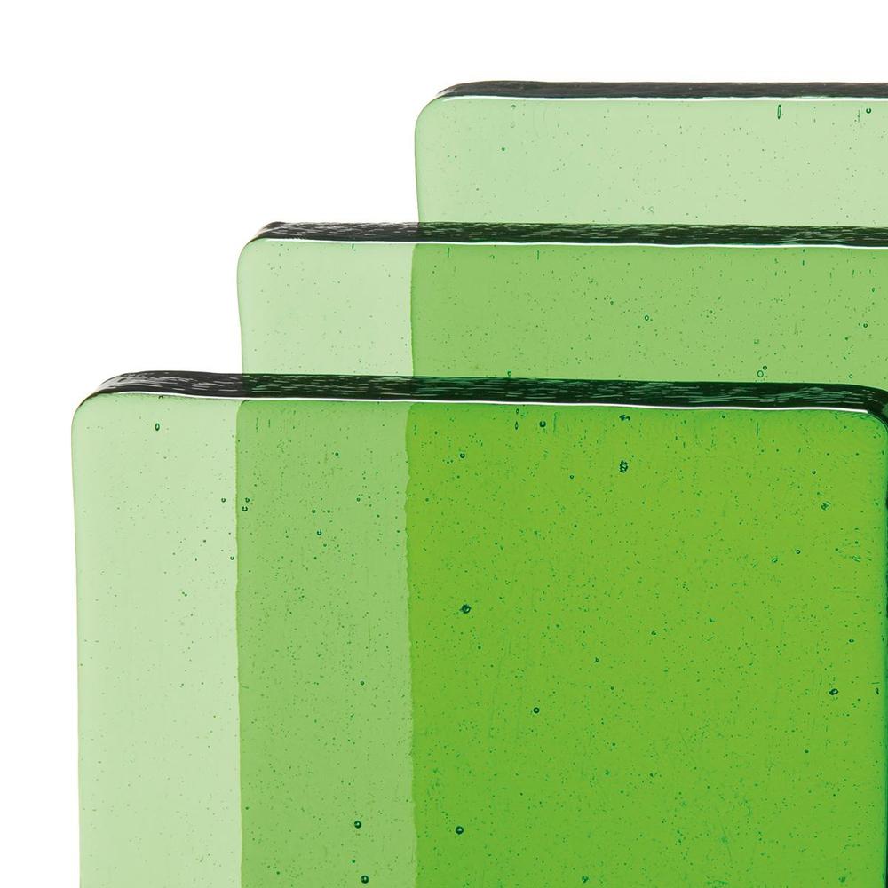 BULLSEYE bloky pro tavení 1807-65 F odstín trávová zelená transparentní