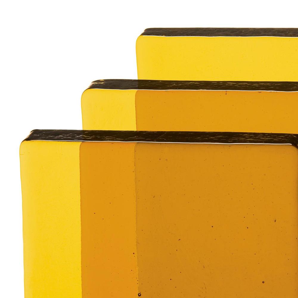 BULLSEYE bloky pro tavení 1837-65 F odstín střední amber transparentní