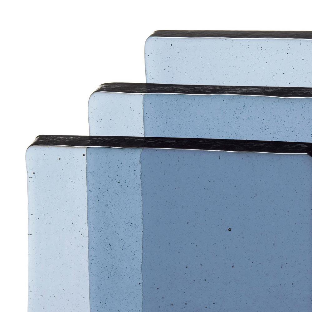 BULLSEYE bloky pro tavení 1864-65 F odstín šedomodrý transparentní