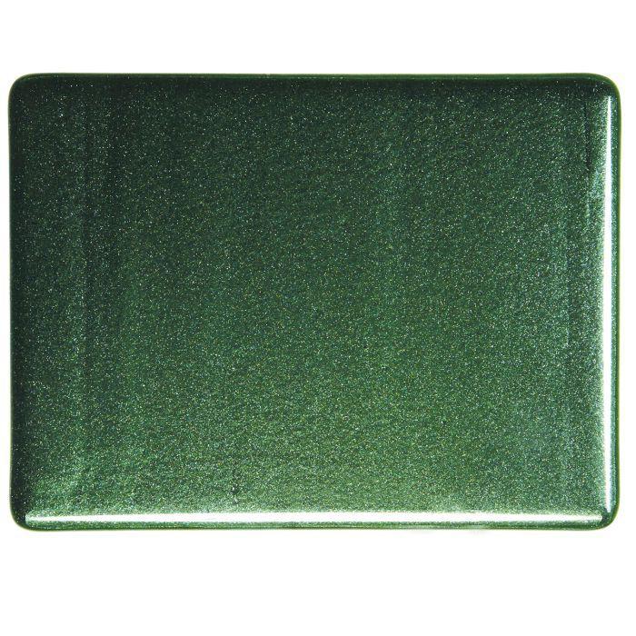 BULLSEYE 1112-30F transparentní avanturin zelená  51 x 90 cm