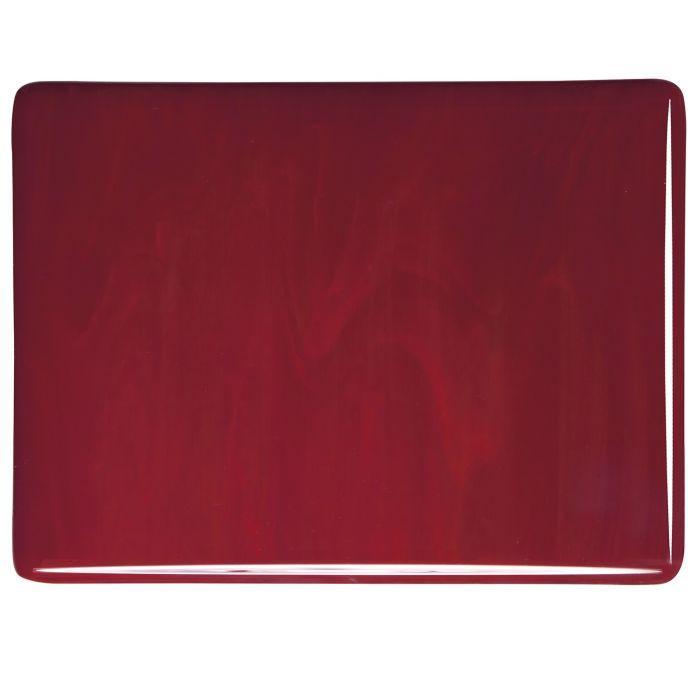 BULLSEYE 0224-30F opalescentí tmavá červená  51 x 90 cm