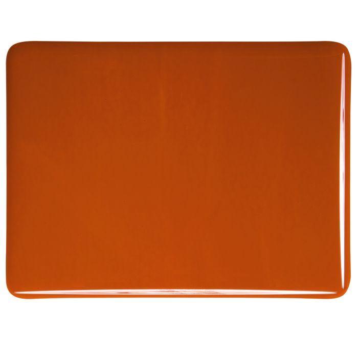 BULLSEYE 0329-30F opalescentí spálený pomeranč  51 x 90 cm